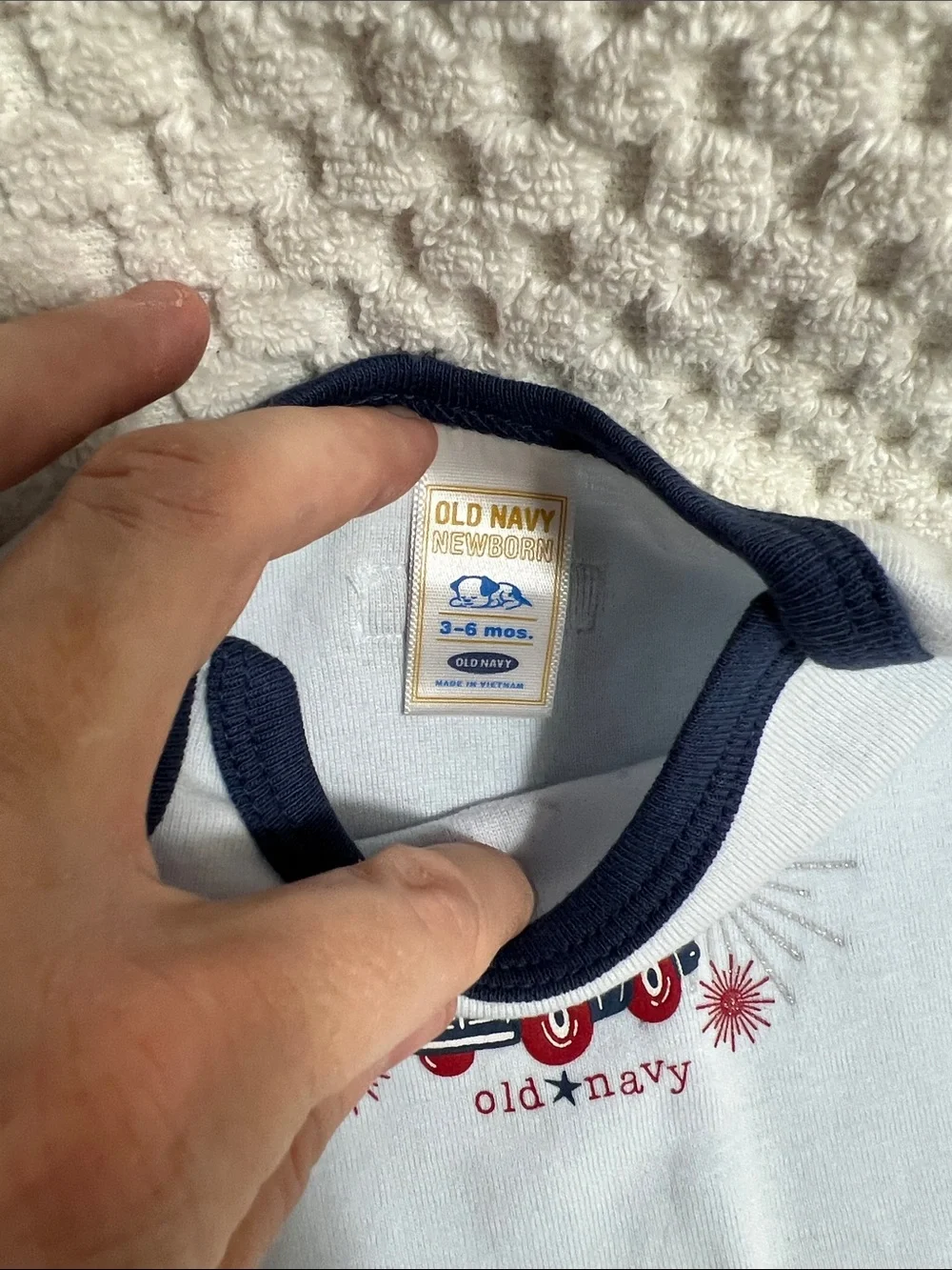 Old Navy Light Blue Baby Romper